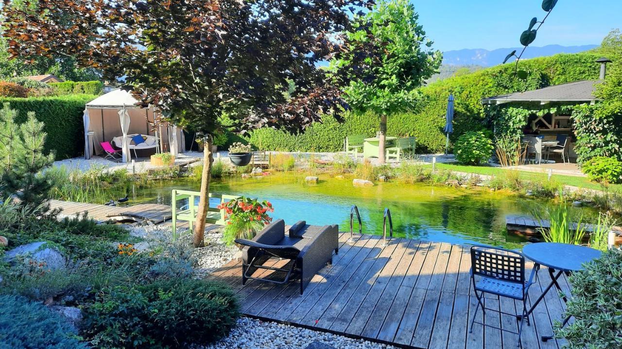 Garden Paradise Bled Apartments - Garden, Pond And Castle View ภายนอก รูปภาพ